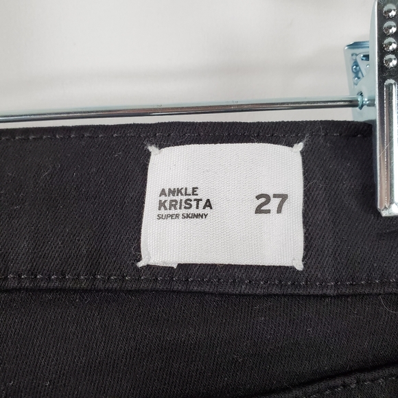 Hudson Krista Super Skinny Ankle Denim Jeans Black - Picture 11 of 11